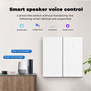 SMARSECUR EU Glass Tuya WIfi Interrupteur mural intelligent sans fil avec télécommande, compatible Alexa - Product Image 5