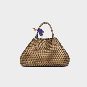 Sac à main de luxe pour femme, modèle 2024, design OEM, tissé, fait main, doublure PU, fermeture ouverte, imperméable - Product Image 2