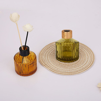 Bouteille diffuseur en verre la plus vendue, bouteille diffuseur à roseaux de luxe personnalisée 100 ml, bouteille diffuseur de luxe pour l'intérieur