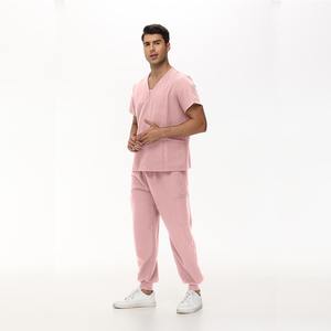 Ensemble de vêtements médicaux unisexe, vêtements amples et confortables pour <span class=keywords><strong>spa</strong></span> et salon de beauté, uniforme d'infirmière pour hommes - Product Image 3