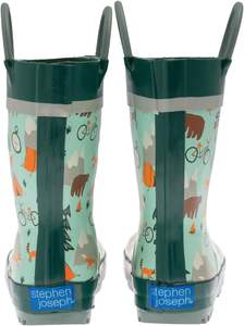 Bottes mi-mollet unisexes <span class=keywords><strong>pour</strong></span> enfants Stephen Joseph avec imprimé animal et motif camping en plein air Sj8801 - Product Image 3