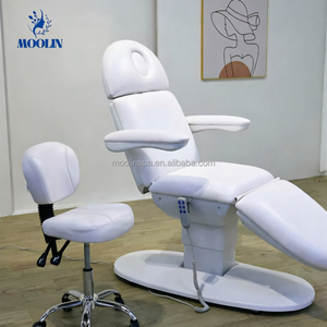 <span class=keywords><strong>Table</strong></span> <span class=keywords><strong>de</strong></span> <span class=keywords><strong>massage</strong></span> électrique MOOLIN <span class=keywords><strong>de</strong></span> luxe pour salon <span class=keywords><strong>de</strong></span> beauté, 3 moteurs, en cuir PU, incurvée, pour cils, idéale pour usage hôtelier - Product Image 1