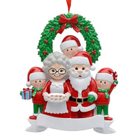 Neue Produktideen 2026: Weihnachtsbaumschmuck aus Kunstharz – Weihnachtsmann und Geschwister als Anhänger für die Weihnachtsdekoration