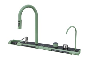 Thép không gỉ thác nước bồn rửa nhà bếp hiện đại chức năng handmade sang trọng Bồn Rửa Nhà Bếp Apple Màu Xanh Lá Cây duy nhất Bát Bồn Rửa Nhà Bếp - Product Image 2