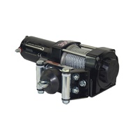 Treuil électrique en aluminium certifié CE pour UTV, 3000 lb, avec câble en acier de 10 m (4,8 mm), moteur 12 V et guide-câble à 4 voies pour ATV/UTV