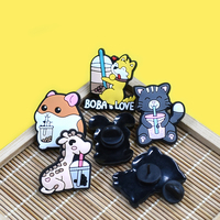 Épingles en PVC pour vêtements, motif animaux de compagnie mignons, design personnalisé, vente en gros 2025, style tendance, 2,5-3,5 cm