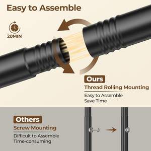 Tendedero con colgador de <span class=keywords><strong>ropa</strong></span> y Zapatero, soporte de tubería de hierro, equipado con poleas universales, tendedero de gran capacidad - Product Image 6