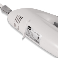 Couteau électrique domestique RAF R.32000, outil de découpe 2-en-1 pour le pain et la viande avec lames interchangeables en acier inoxydable