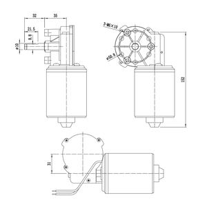 מנוע תמסורת תולעתית מקצועי JW6480B 24V 109RPM 19.22W עם מברשות למאוורר סירה, מכשירי בית חכם - Product Image 5