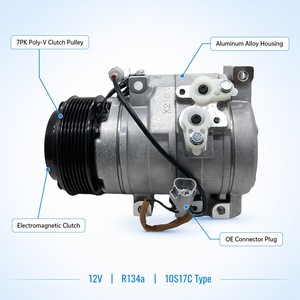 Compresor de <span class=keywords><strong>Aire</strong></span> <span class=keywords><strong>Acondicionado</strong></span> para Automóvil 10S17C OE 88320-35700 447220-5132 para Toyota Land Cruiser Prado 2002-2009 <span class=keywords><strong>Precio</strong></span> de Fábrica - Product Image 3