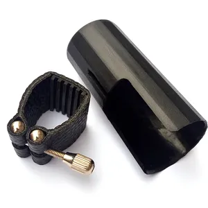 Abrazadera de Clarinete y Saxofón Alto, Abrazadera/Clip de Cuero para Boquilla, Accesorios para Instrumentos con Tapa - Product Image 6