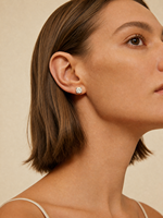 Boucles d'oreilles de luxe pour femme IGI, 1 carat, taille brillant, en or blanc 14K 18K, diamant de laboratoire, sertissage 4 griffes tête de taureau