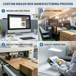 Boîtes en carton rigide haut de gamme avec finition estampée, doublure en aluminium, revêtement UV, matériau recyclable, conception de logo personnalisé pour le luxe - Product Image 4