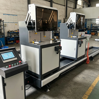 Sierra Ingletadora Compuesta Automática CNC de Doble Cabezal para Corte de Precisión en Cualquier Ángulo de Perfiles de Aluminio Extruido