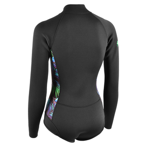 Aropec Taiwan Fournisseur de Femmes 2mm Néoprène Anti-UV Combinaison à Manches Longues Fermeture à Glissière Avant Sérigraphie Taille XL Surf - Product Image 3