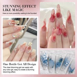 Limegirl Blooming <span class=keywords><strong>Gel</strong></span> 15ml Soak Off Nail Art Polish para Espalhar Efeito e Sete Cores Nail <span class=keywords><strong>Gel</strong></span> Polish Kit DIY Salon Use - Product Image 6