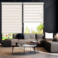 Persianas Zebra, Tela de Protección Solar, Persianas Motorizadas para Ventanas, Persianas Enrollables Motorizadas