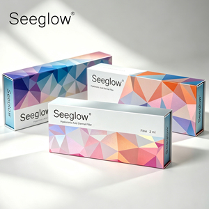 SEEGLOW Gel d'acide hyaluronique stérile pré-rempli 2cc pour <span class=keywords><strong>injection</strong></span> dermique, pour le contour des yeux, des lèvres et des joues - Product Image 2