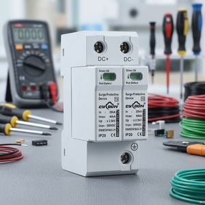 Much Hot <strong>Product</strong> T2 2P 200V-1500V <strong>SPD</strong> with 40kA Max Discharge Current and Copper Material - Product Image 3