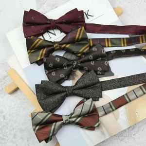 Corbata de Moño para Hombre, para Boda, Padrino, Color Vino Tinto y Café, para Traje de Boda, Camisa, Vestido, Corbata de Moño para Hombre - Product Image 4