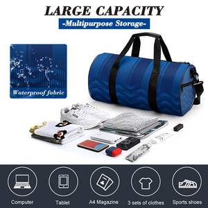 Biểu Tượng Tùy Chỉnh Thăng Hoa Ba Lô Trường Bơi Dây Kéo Túi Không Thấm Nước Bóng Rổ Bóng Đá Thể Thao Thiết Lập Túi Du Lịch Túi Giày - Product Image 4