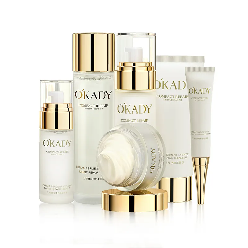 Oem Beauty Product Bifida Ferment Extract Skin Care Whitening Cream Set Anti Aging Brightening Skin Care Set