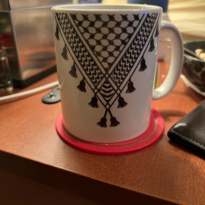 巴勒斯坦马克杯Kuffiya设计，Keffiyeh设计纪念品礼品巴勒斯坦陶瓷咖啡 - Product Image 3
