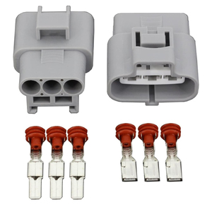3방향 자동차 팬 제어 커넥터 플러그, 3핀 전기 팬 암수 커넥터 DJ7031-4.8-11/21 - Product Image 1