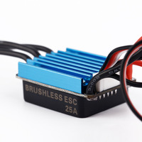 Moteur brushless sans capteur 2430 5800KV/7200KV 4P, contrôleur de vitesse électrique ESC en métal 25A, voiture RC 1/16 1/18, camion