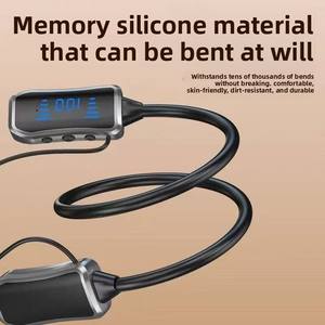 <span class=keywords><strong>BT1</strong></span> les écouteurs sportifs Bluetooth à maintien du cou offrent une autonomie de batterie longue durée et prennent en charge l'insertion de carte avec affichage numérique LED - Product Image 6