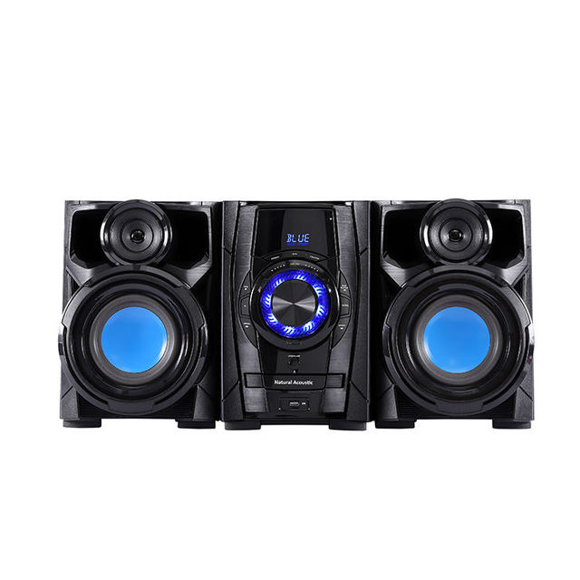 WANJIA WJ-1203 2.0 Channel Home Theater Speaker System with FM/USB/SD/Remote Control Mini Audio System Plastic Blu-ray Player