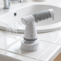 Brosse de nettoyage électrique sans fil 4 en 1, brosse rotative pour la cuisine, la vaisselle, l'évier, la salle de bain, nettoyage en profondeur