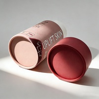 Boîte cylindrique ronde biodégradable avec logo personnalisé, taille sur mesure, emballage en tube de carton pour cosmétiques et sous-vêtements