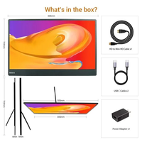Elecrow Moniteur portable 13,3 pouces 4K UHD IPS 3840x2160, écran ultra fin avec support, double moniteur USB C pour ordinateur portable