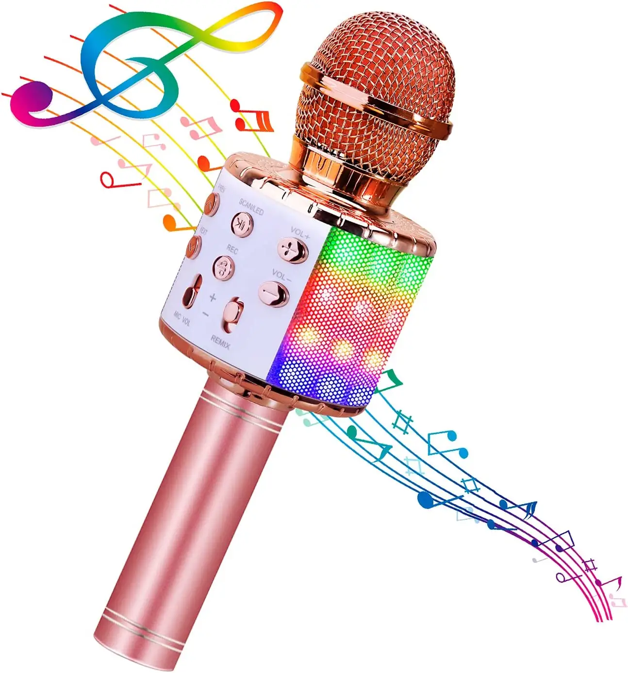 WS858 kid gift portable handheld micro karaoke player party ktv mini wireless bluetooths karaoke microphone for kids adults