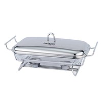 Nouveau réchaud alimentaire rectangulaire en verre de luxe léger pour hôtels et restaurants, chauffe-plats sans revêtement, support en fer forgé, à alcool