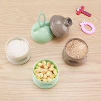 Hoge Kwaliteit Draagbare Babyvoeding Meerdere Box Openingen Granen Cartoon Baby Melkpoeder Doos Waggel Snack Container