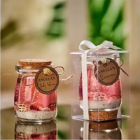 Maßgefertigte Moderne Aromatherapie Duftgel-Wachskerzen in Gläsern - Für Geburtstage, Feiertage, Partys - Handgemachte Kunstkerzen Individuell Anpassbar