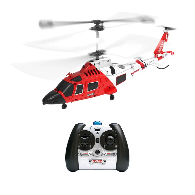 Yüksek kaliteli çocuklar hediye rc helikopter Gyro sistemi uzaktan kumanda ile SYMA S111G helikopter oyuncak çocuklar için