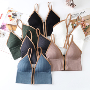 Front Zipper Push up Bralette for Women Breathable Plus Size Sexy Sports <b>Bra</b> Wire Free Backless One Size - Product Image 4