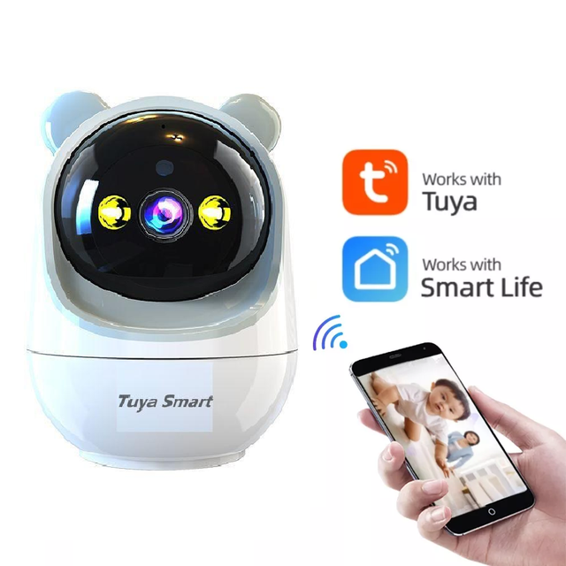 Latest Design 3mp Tuya Smart Pan Tilt Security Camera WiFi Indoor Camera for Home Security for Baby Pet Camera Security