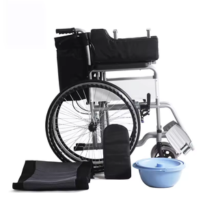 Fauteuil roulant de mobilité pliable manuel utilisé à des fins médicales pour les personnes âgées et les fauteuils roulants handicapés - Product Image 4