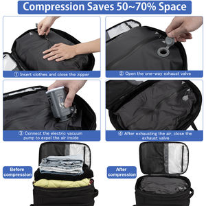 Mochila de Viagem a Vácuo Expansível de Compressão para Acampamento de Grande Capacidade Mochila Outdoor Bolsa de Lazer Impermeável - Product Image 4