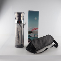Ensemble de gobelets Shisha portables à LED Vente en gros narguilés de voyage lumineux en plastique Narguilé Huka Vandpibe Vannpipe Tasse à fumer pour voiture