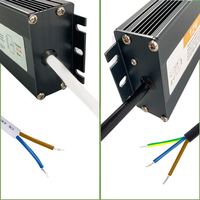 Alimentation LED 150W IP67 étanche, transformateur 90-250V AC vers DC 24V/DC 12V 12,5A/6,25A avec prise pour éclairage extérieur