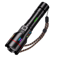 Lampe torche laser blanche 350+ lumens Portée du faisceau 500m+ Fonction zoom Indice de protection IP65 Camping Longue durée de vie de la batterie Format compact Mini