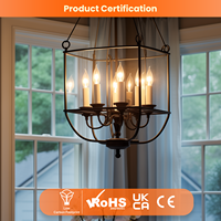Bohlam Lampu Edison CA11 C35 Retro LED Filament Putih Hangat 5.5W 2700K 806lm E27/E14 CRI90 Kaca 20000 Jam Lampu Lilin Rumah AC