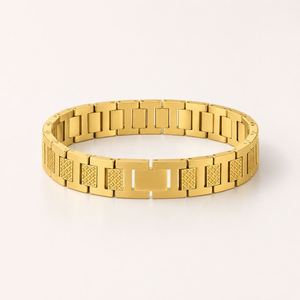 Hot Selling Crocodile Pattern Stainless Steel Hip Hop Style Silver/Gold Plated Customizable Logo <b>Engraving</b> Unisex Anniversary - Product Image 4