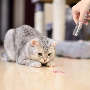 Gato de interior multifuncional láser gato Teaser Stick <span class=keywords><strong>7</strong></span> opciones de ajuste USB carga directa gato persiguiendo y jugando juguete - Product Image 2
