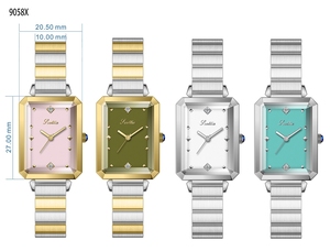 Scottie 9058x <span class=keywords><strong>Montre</strong></span> pour <span class=keywords><strong>femme</strong></span> en alliage de quartz <span class=keywords><strong>Montre</strong></span> à main carrée en acier inoxydable étanche avec mouvement Citizen <span class=keywords><strong>Montre</strong></span> pour <span class=keywords><strong>femme</strong></span> - Product Image 6